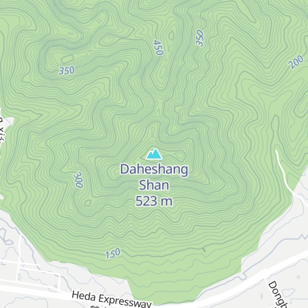 Map of Daheshang Shan