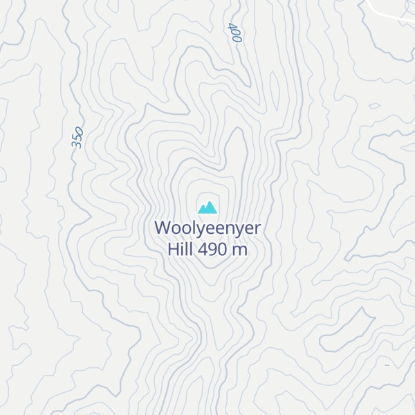 Map of Woolyeenyer Hill