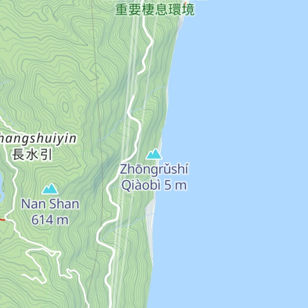 Map of Zhōngrǔshí Qiàobì