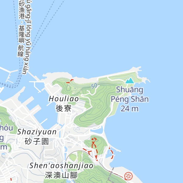 Map of Qidoushan