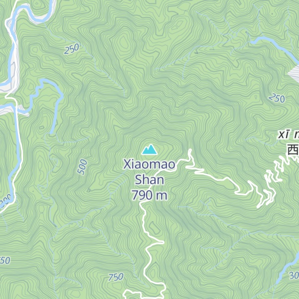 Map of Xiaomao Shan