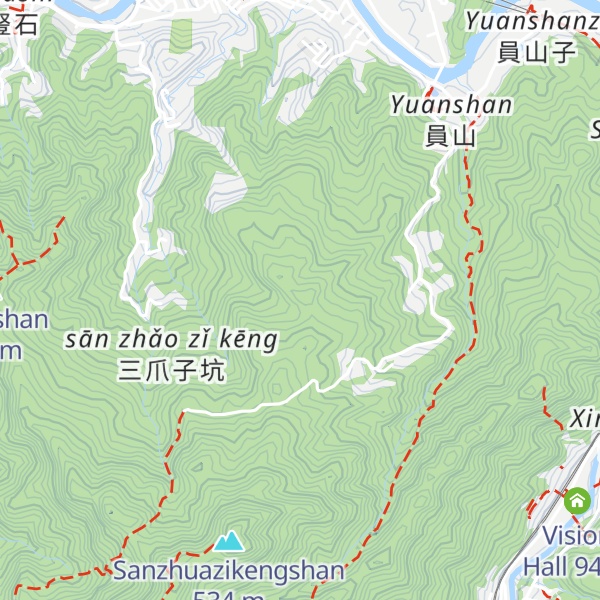 Map of Shezilunshan