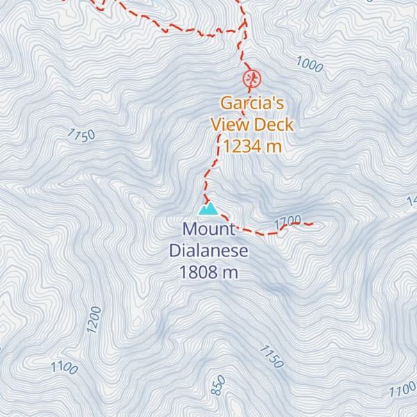 Map of Mount Dialanese