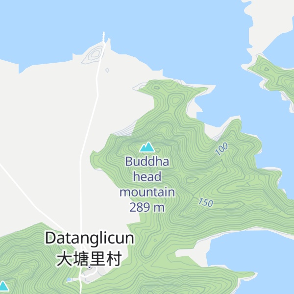 Map of Buddha head mountain