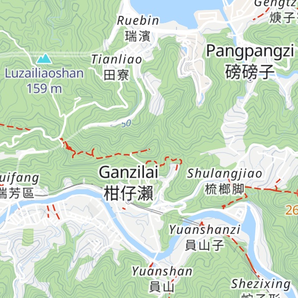 Map of Longtanshan