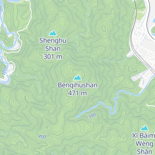 Map of Benqihushan