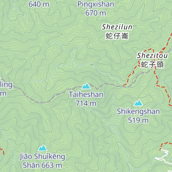 Map of Taiheshan