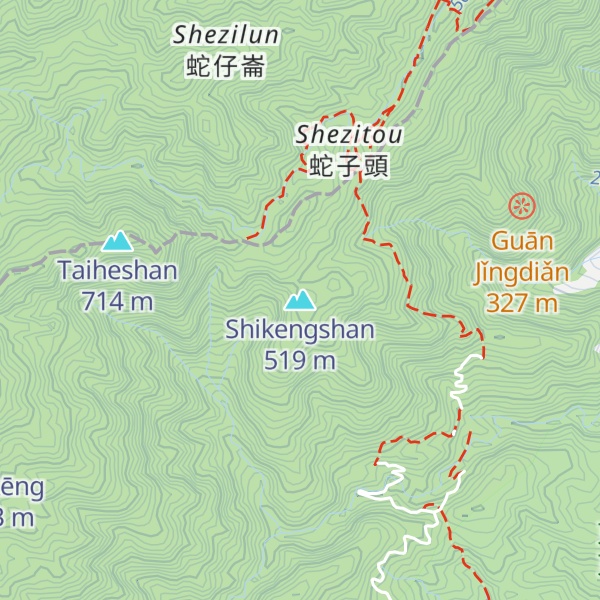 Map of Shikengshan