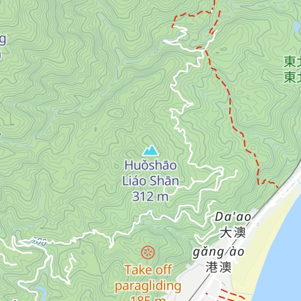 Map of Huǒshāo Liáo Shān