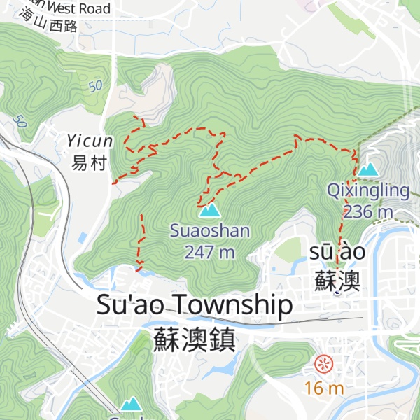 Map of Suaoshan