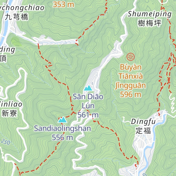 Map of Sān Diāo Lún