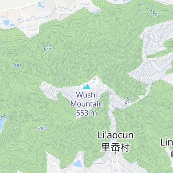 Map of Wushi Mountain