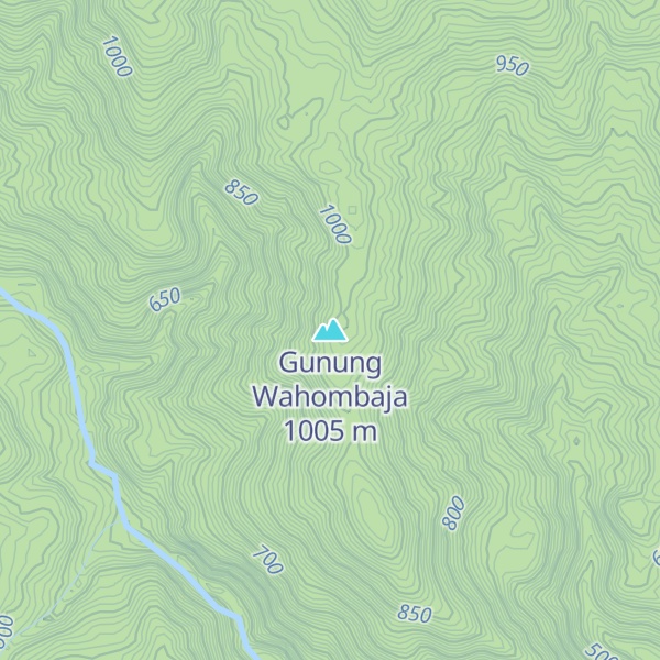 Map of Gunung Wahombaja
