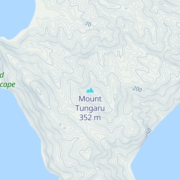 Map of Mount Tungaru