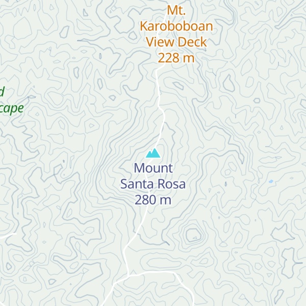 Map of Mount Santa Rosa