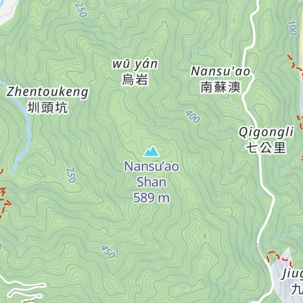 Map of Nansu’ao Shan