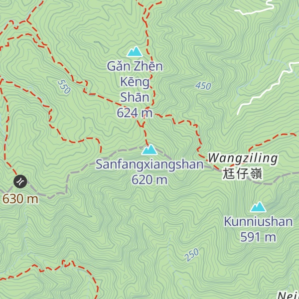 Map of Sanfangxiangshan