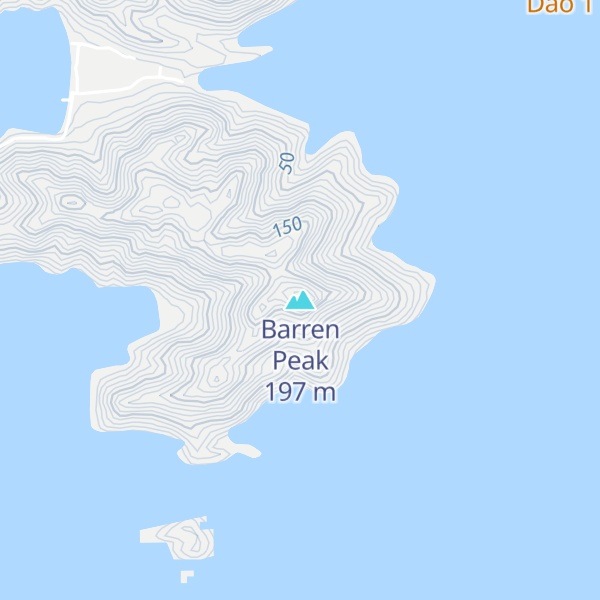 Map of Barren Peak