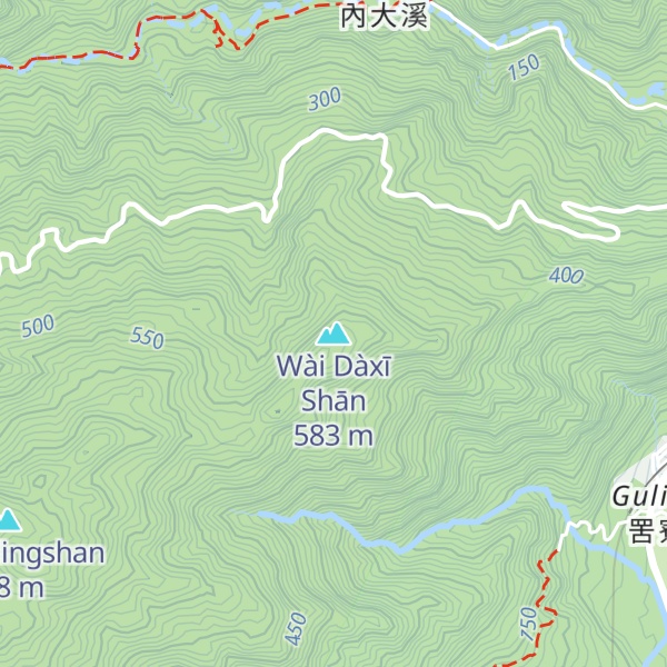 Map of Wài Dàxī Shān