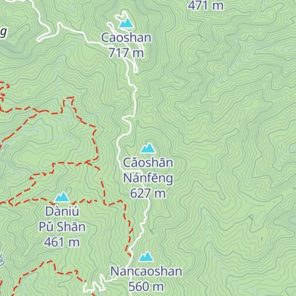 Map of Cǎoshān Nánfēng