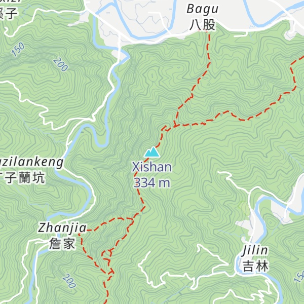 Map of Xishan