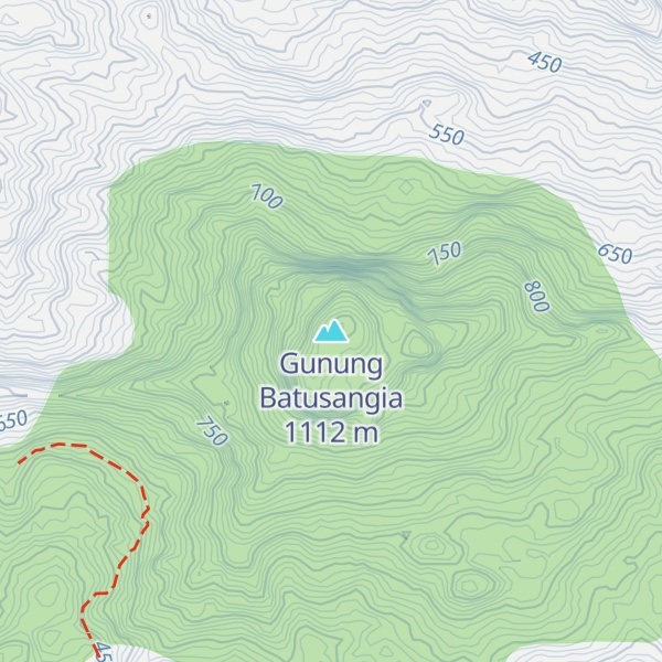Map of Gunung Batusangia