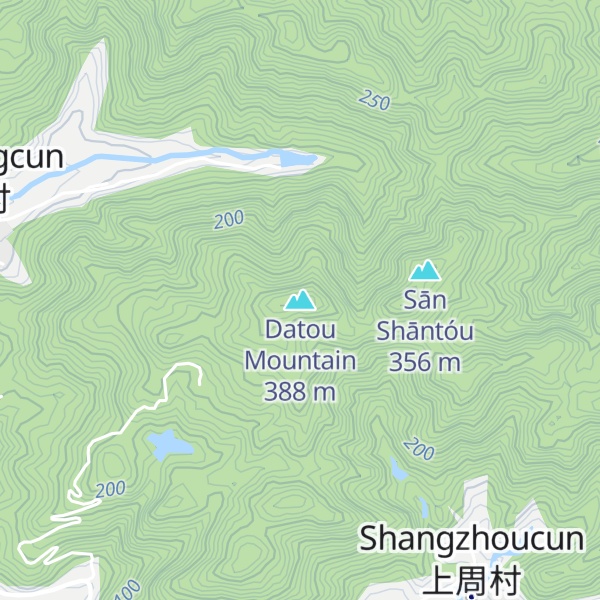 Map of Datou Mountain