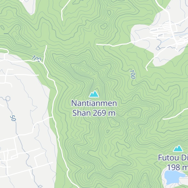 Map of Nantianmen Shan