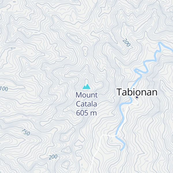 Map of Mount Catala