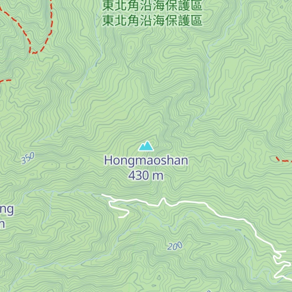 Map of Hongmaoshan
