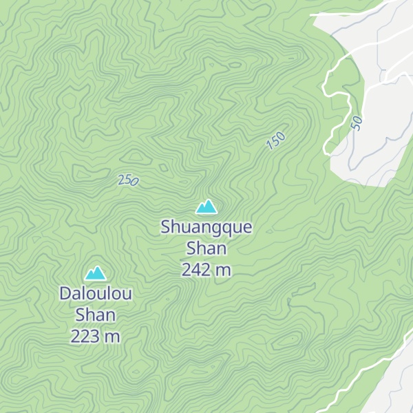 Map of Shuangque Shan