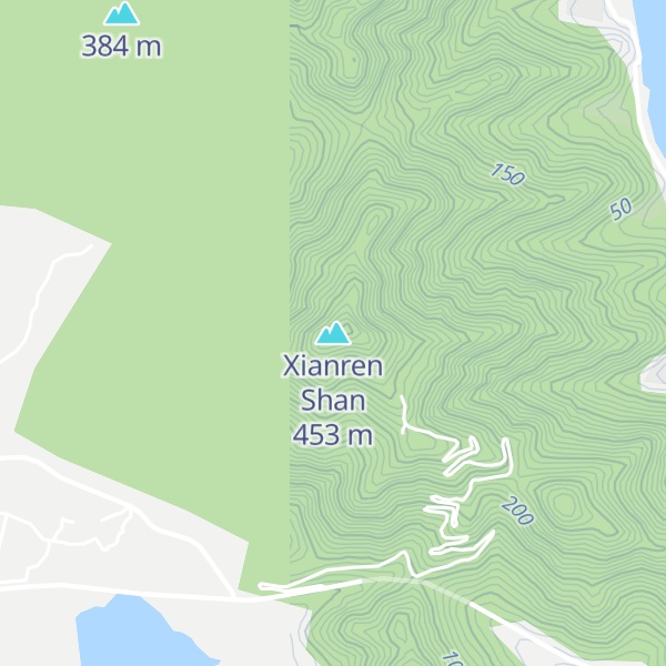 Map of Xianren Shan