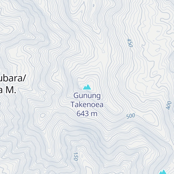 Map of Gunung Takenoea