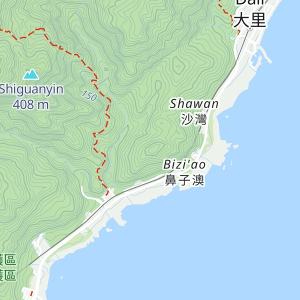 Map of Dalijianshan