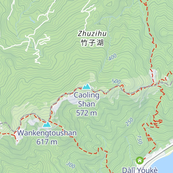 Map of Caoling Shan