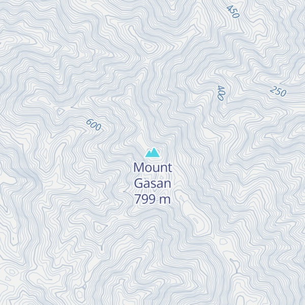 Map of Mount Gasan