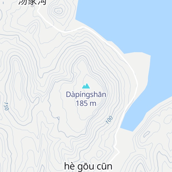 Map of Dàpíngshān