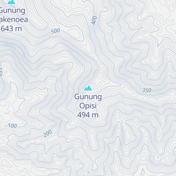 Map of Gunung Opisi