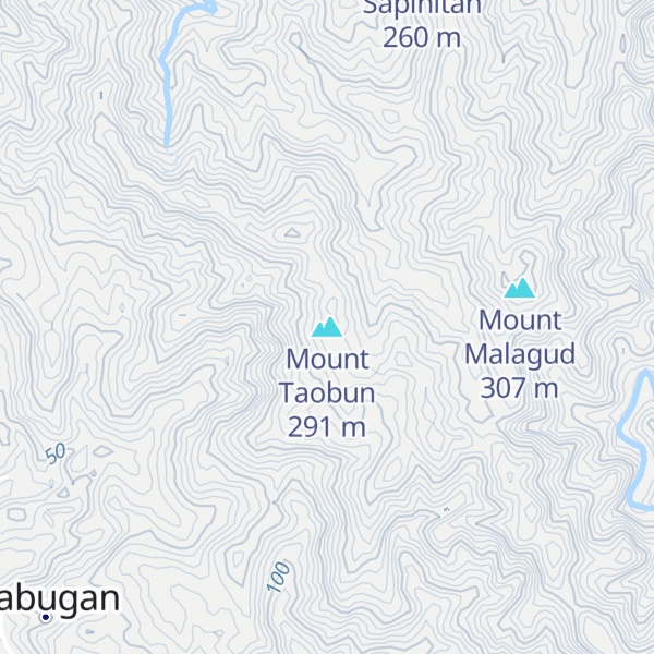 Map of Mount Taobun