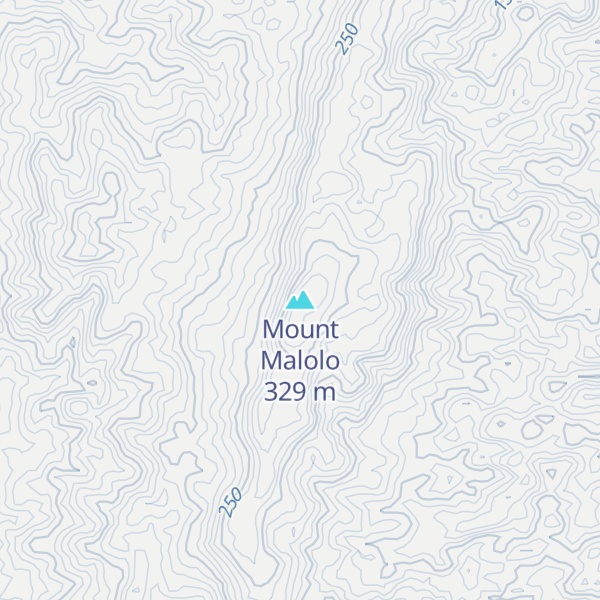 Map of Mount Malolo