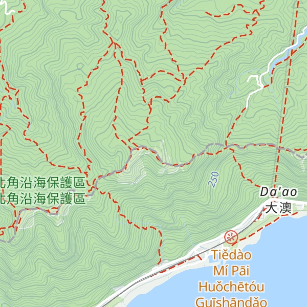 Map of Fulongshan