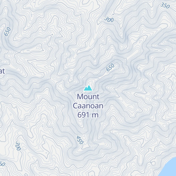 Map of Mount Caanoan