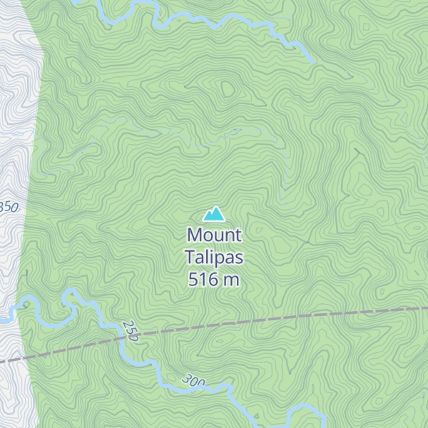 Map of Mount Talipas