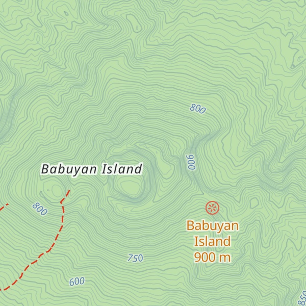 Map of Mount Pangasun