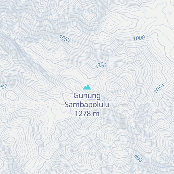 Map of Gunung Sambapolulu