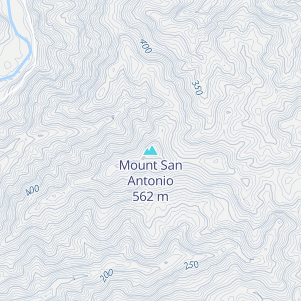 Map of Mount San Antonio