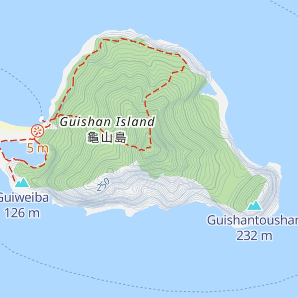 Map of Guishandaoshan