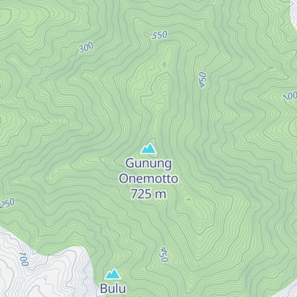 Map of Gunung Onemotto