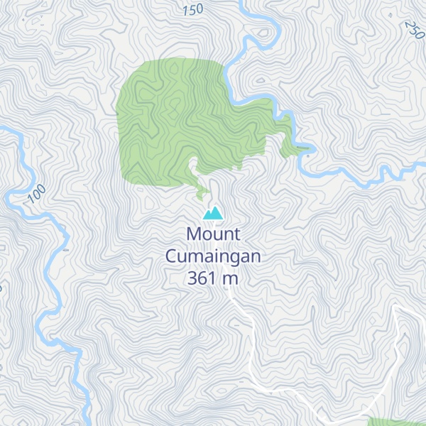 Map of Mount Cumaingan