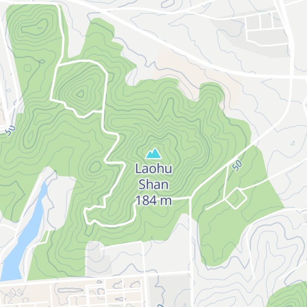Map of Laohu Shan